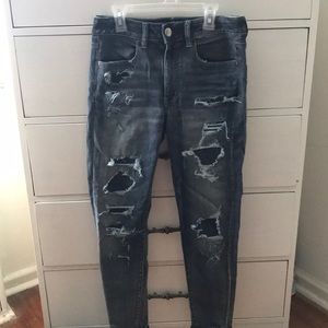 American Eagle, Stretched, High Waisted Jeggings.